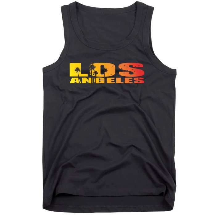 Los Angeles Retro Sunset Tank Top