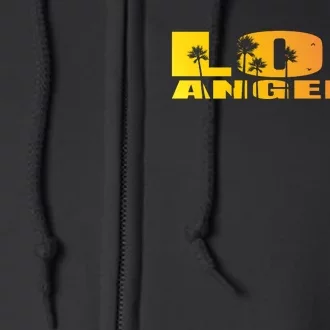 Los Angeles Retro Sunset Full Zip Hoodie