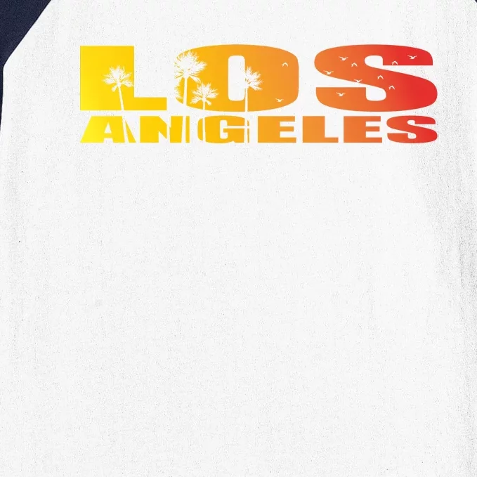 Los Angeles Retro Sunset Baseball Sleeve Shirt