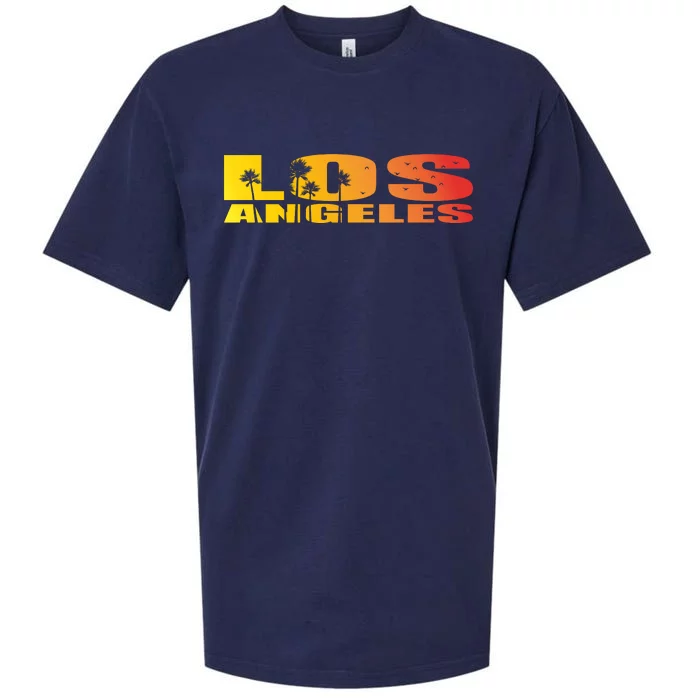 Los Angeles Retro Sunset Sueded Cloud Jersey T-Shirt