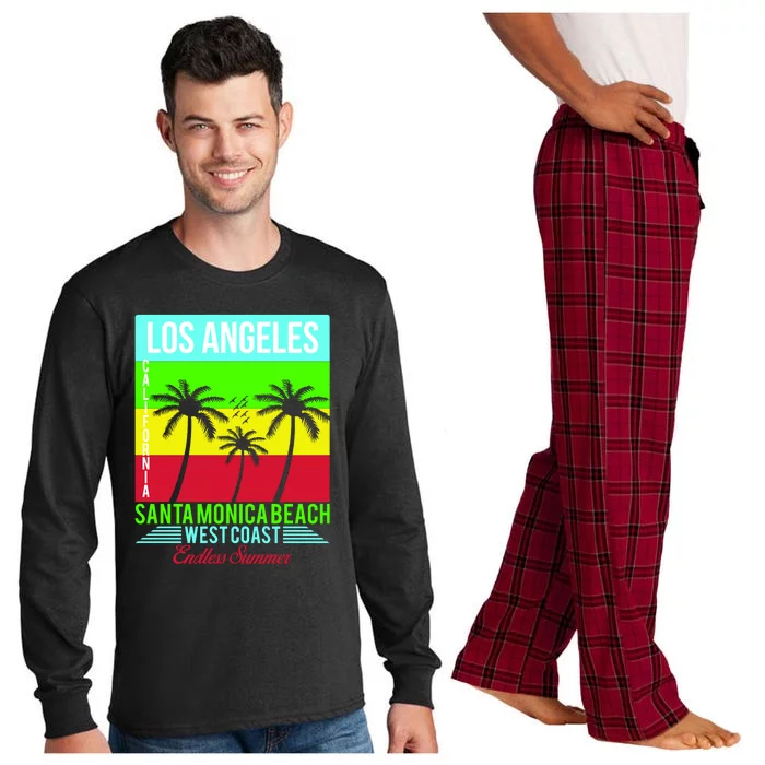 Los Angeles Santa Monica Beach Long Sleeve Pajama Set