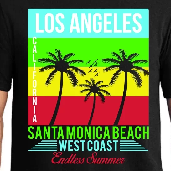 Los Angeles Santa Monica Beach Pajama Set