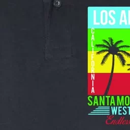 Los Angeles Santa Monica Beach Softstyle Adult Sport Polo