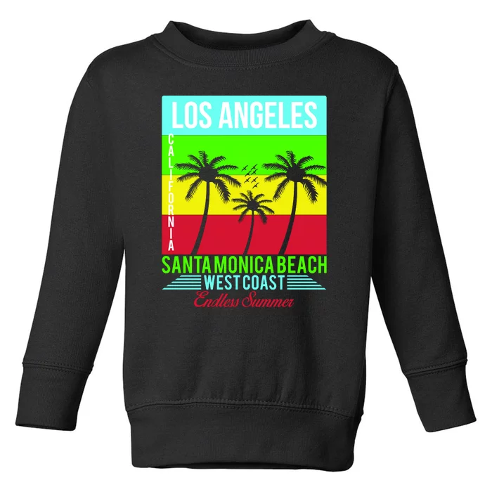 Los Angeles Santa Monica Beach Toddler Sweatshirt