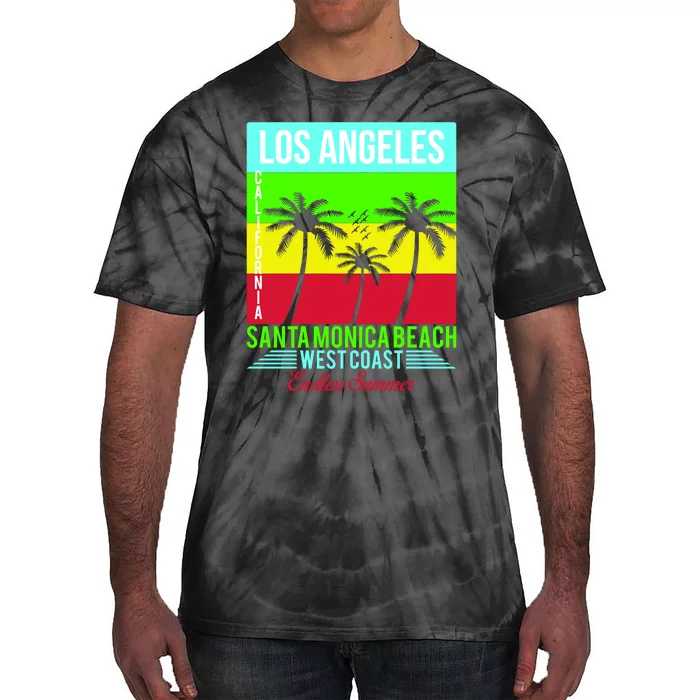 Los Angeles Santa Monica Beach Tie-Dye T-Shirt