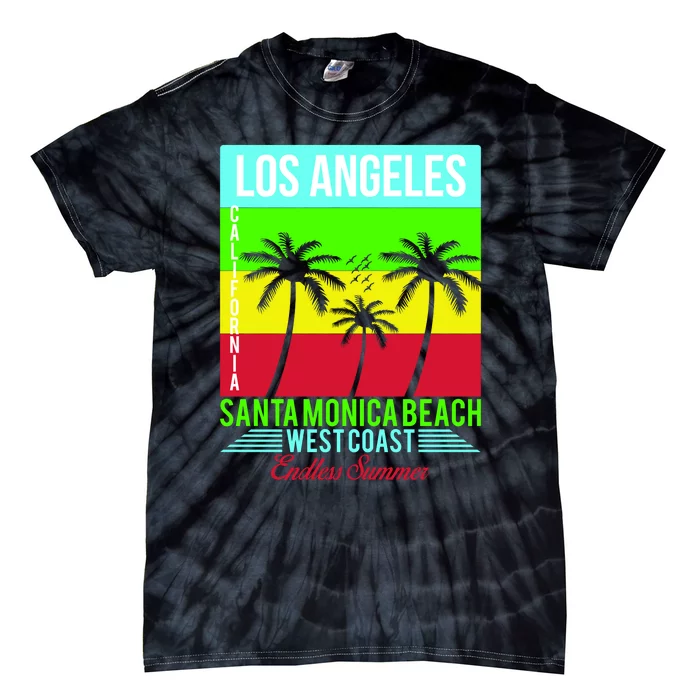 Los Angeles Santa Monica Beach Tie-Dye T-Shirt