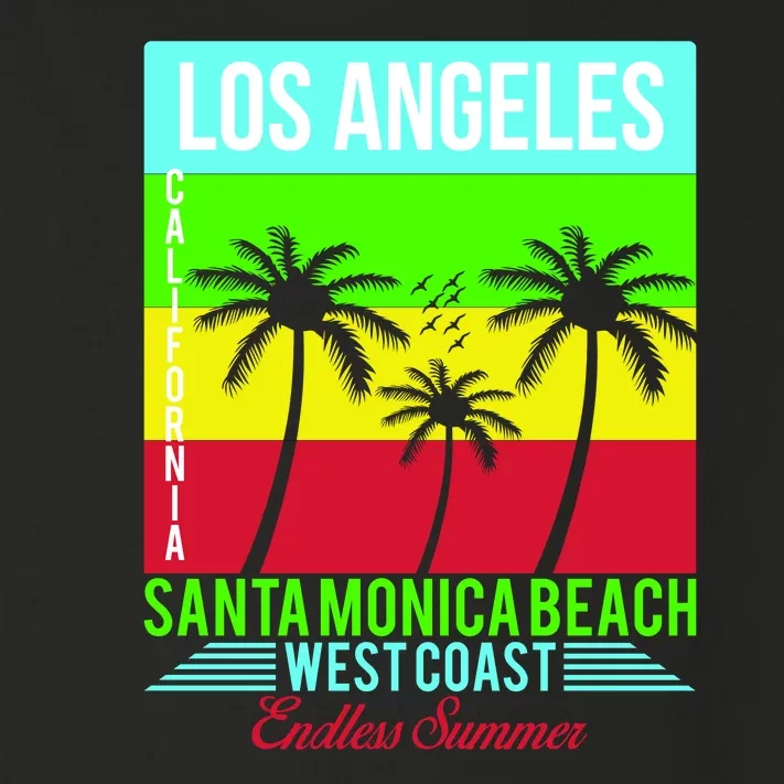 Los Angeles Santa Monica Beach Toddler Long Sleeve Shirt