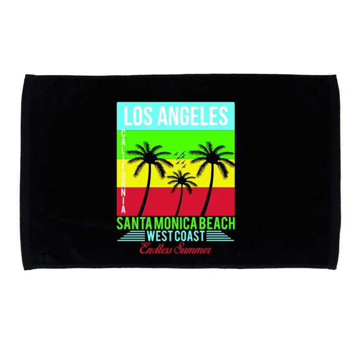 Los Angeles Santa Monica Beach Microfiber Hand Towel