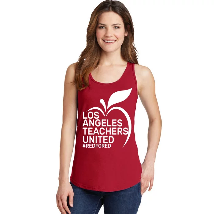 Los Angeles Teachers United Red For Ed Ladies Essential Tank