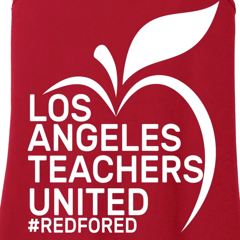 Los Angeles Teachers United Red For Ed Ladies Essential Tank