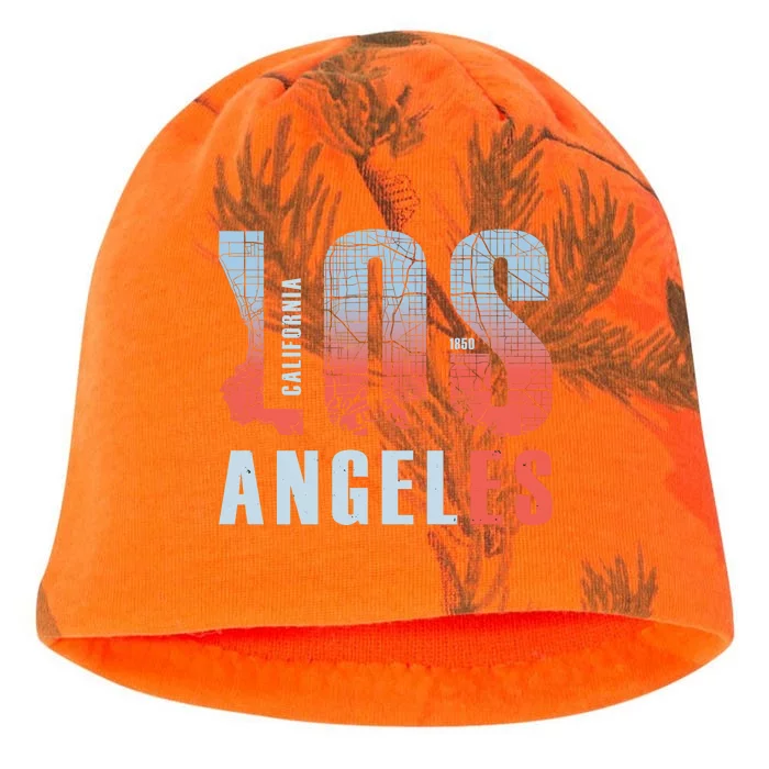 Los Angeles Vintage Emblem Kati - Camo Knit Beanie