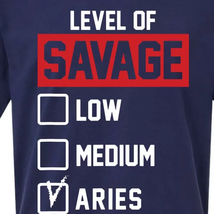 Level Of Savage Low Medium Aries Sueded Cloud Jersey T-Shirt