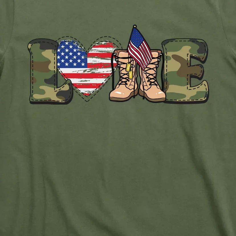 Love Our Soldiers, US Troops T-Shirt