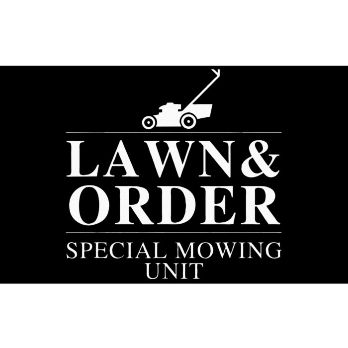 Lawn & Order Special Mowing Unit Funny Dad Joke Bumper Sticker