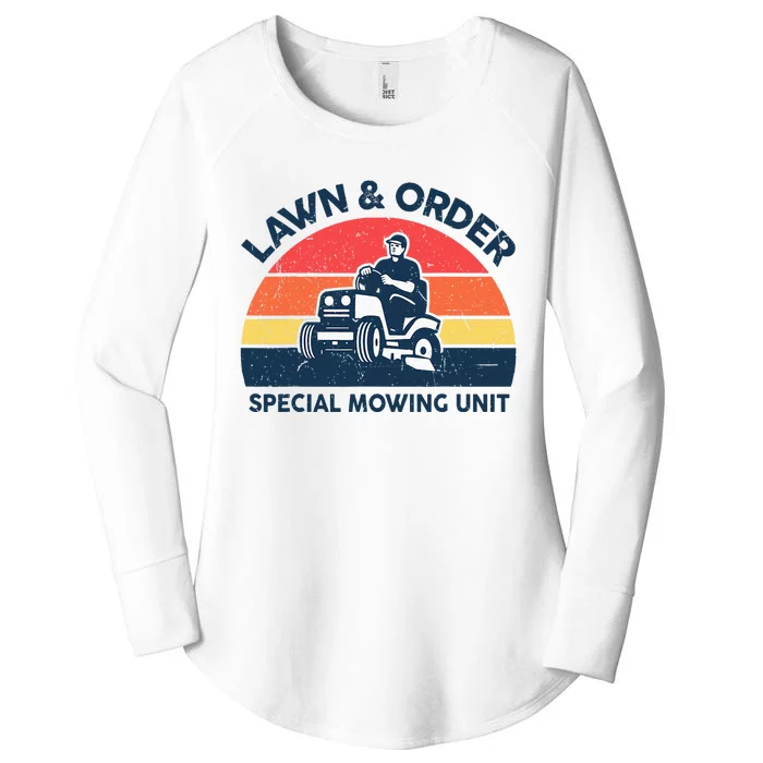 Lawn Order Special Mowing Unit Gardening Dad Father Day Gift Women's Perfect Tri Tunic Long Sleeve Shirt