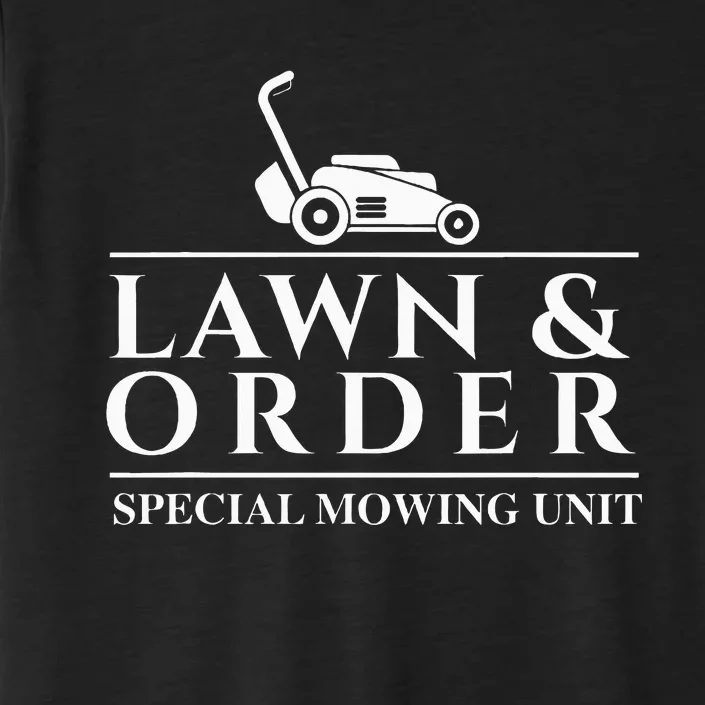 Lawn & Order Special Mowing Unit Gardening Lawn Mower ChromaSoft Performance T-Shirt