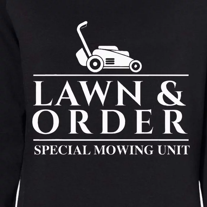 Lawn & Order Special Mowing Unit Gardening Lawn Mower Womens California Wash Sweatshirt