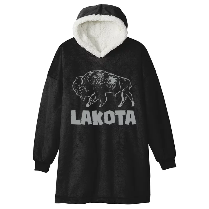 Lakota Oglala Sioux Tribe Native American Day Indigenous Hooded Wearable Blanket