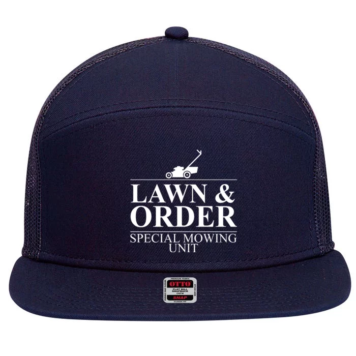 Lawn & Order Special Mowing Unit 7 Panel Mesh Trucker Snapback Hat