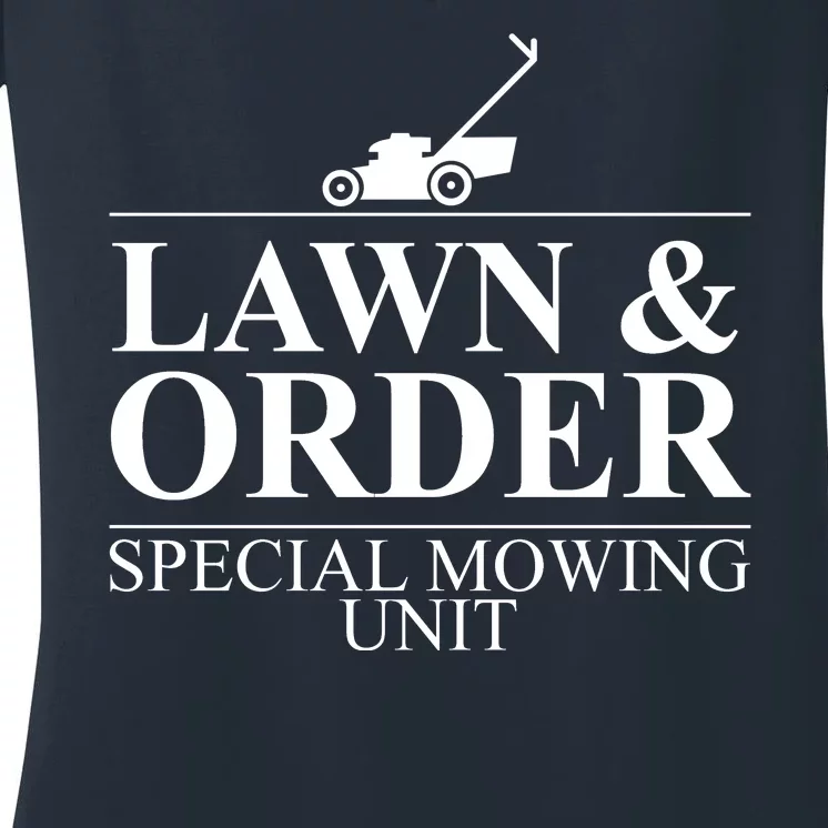 Lawn & Order Special Mowing Unit Women's V-Neck T-Shirt