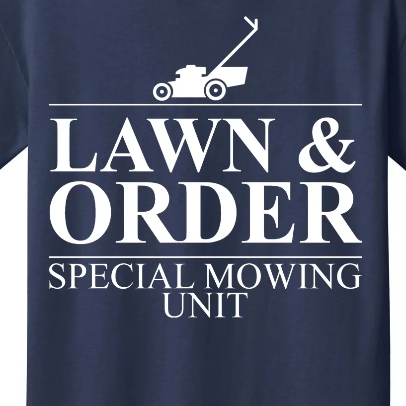 Lawn & Order Special Mowing Unit Kids T-Shirt