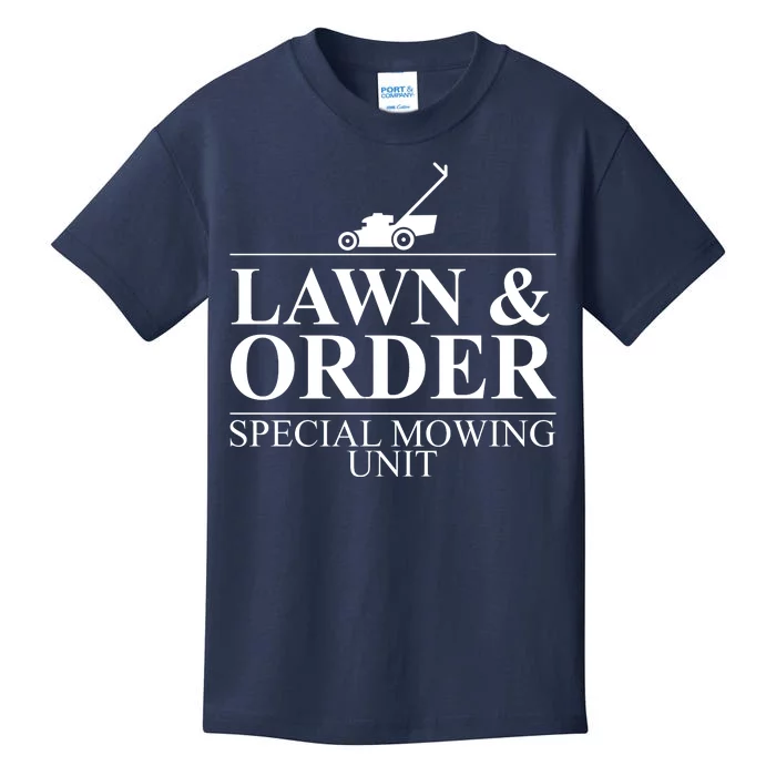 Lawn & Order Special Mowing Unit Kids T-Shirt