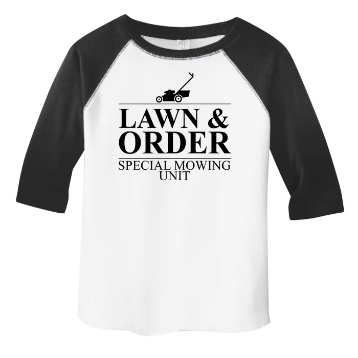 Lawn & Order Special Mowing Unit Toddler Fine Jersey T-Shirt