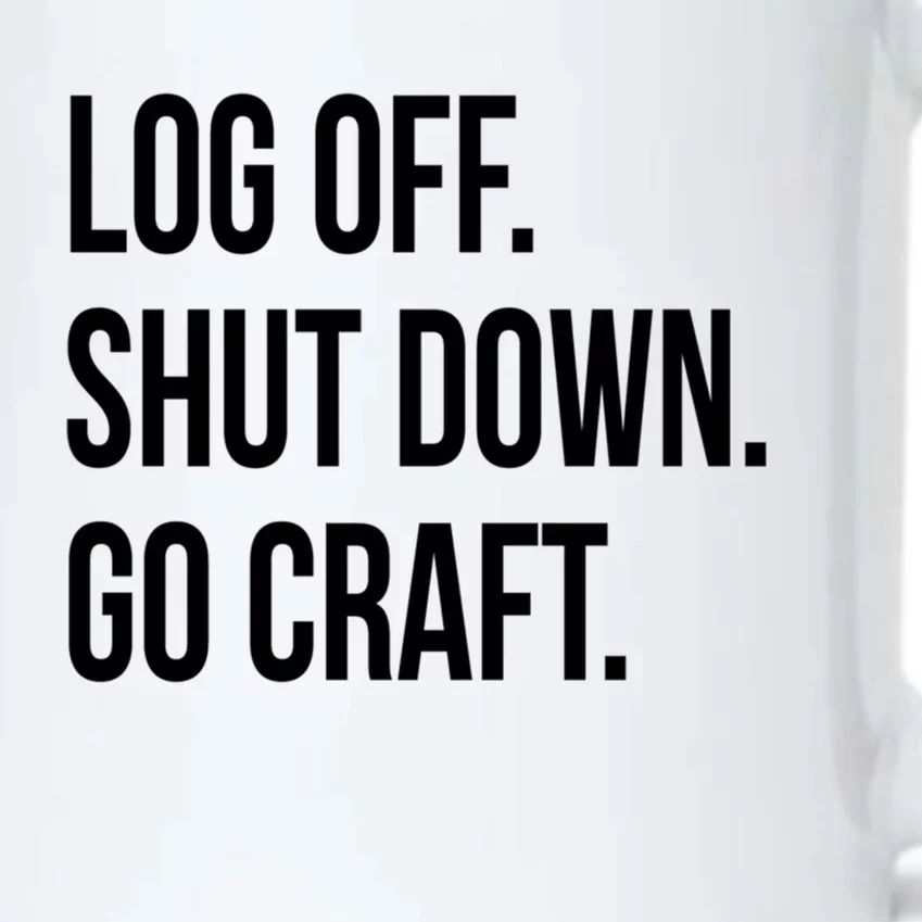 Log Off Shut Down Scrapbooking Work From Home Scrapbook Wfh Gift Black Color Changing Mug