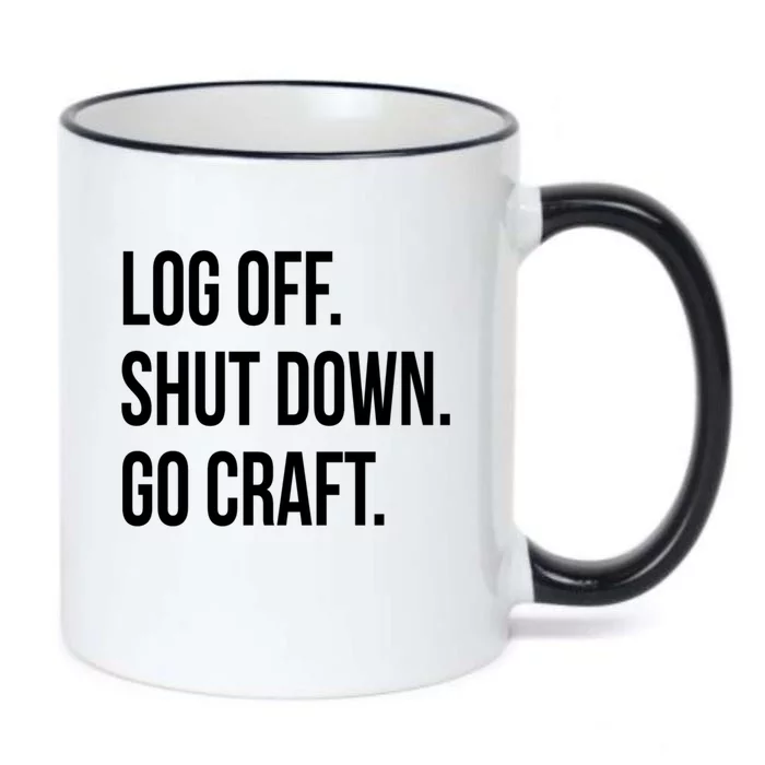 Log Off Shut Down Scrapbooking Work From Home Scrapbook Wfh Gift Black Color Changing Mug