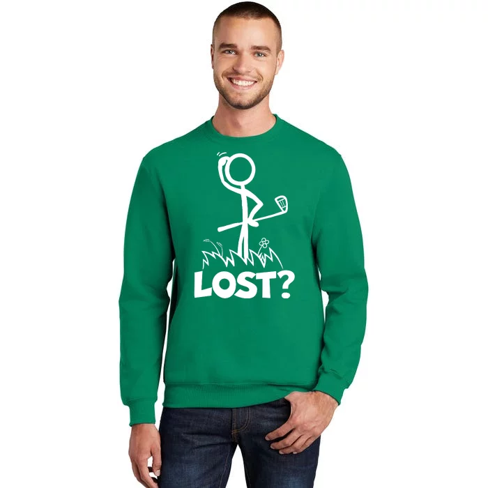 Lost Golf Ball Stickman Golfer Sweatshirt