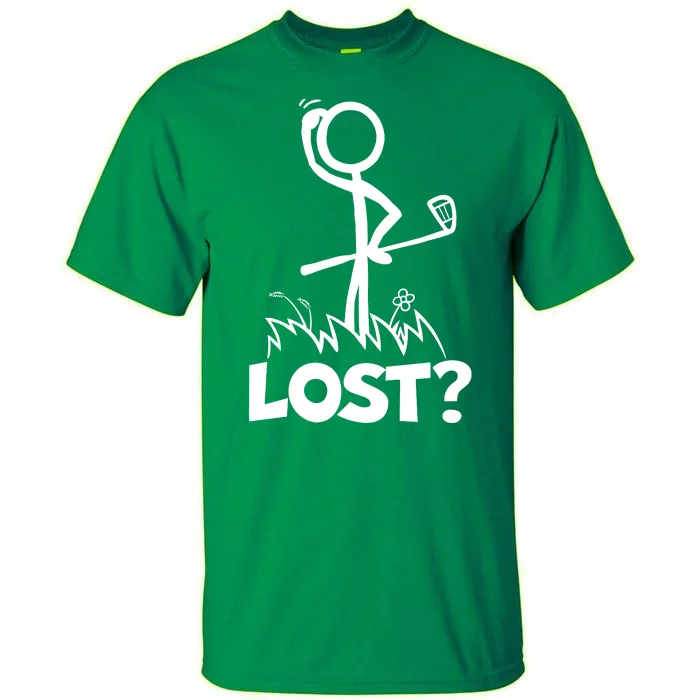 Lost Golf Ball Stickman Golfer Tall T-Shirt