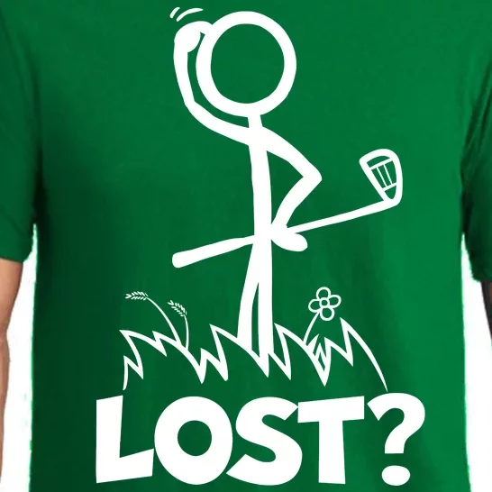 Lost Golf Ball Stickman Golfer Pajama Set