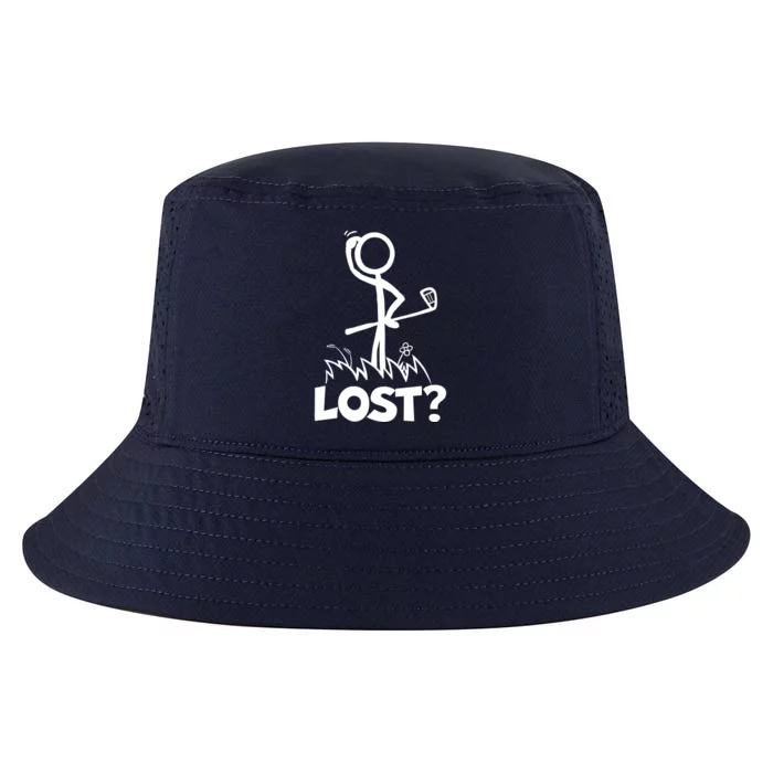 Lost Golf Ball Stickman Golfer Cool Comfort Performance Bucket Hat