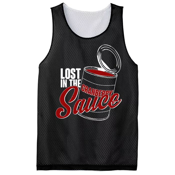 Lost In The Cranberry Sauce Mesh Reversible Basketball Jersey Tank