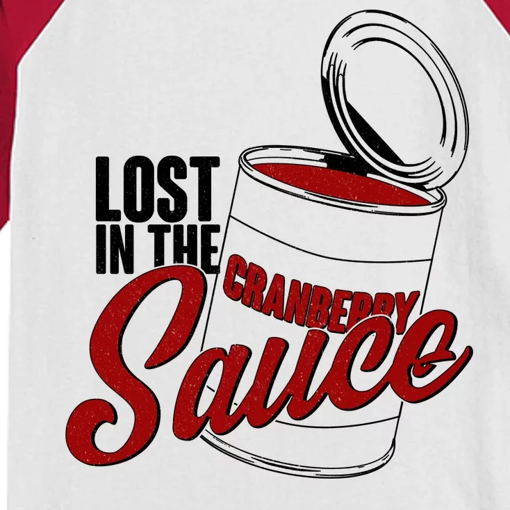 Lost In The Cranberry Sauce Kids Colorblock Raglan Jersey