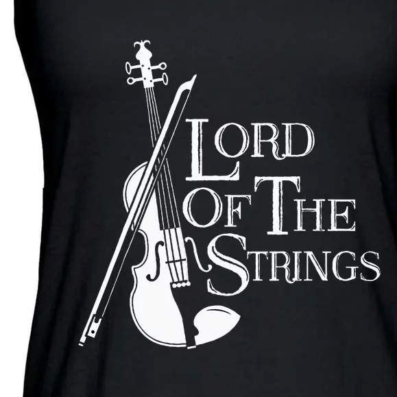 Lord Of The Strings Violin Musician Humor Ladies Essential Flowy Tank