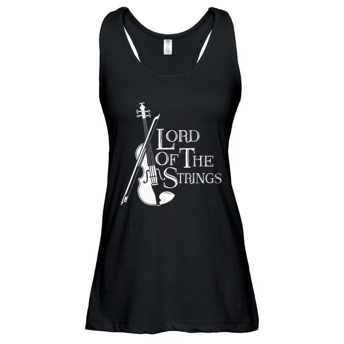 Lord Of The Strings Violin Musician Humor Ladies Essential Flowy Tank