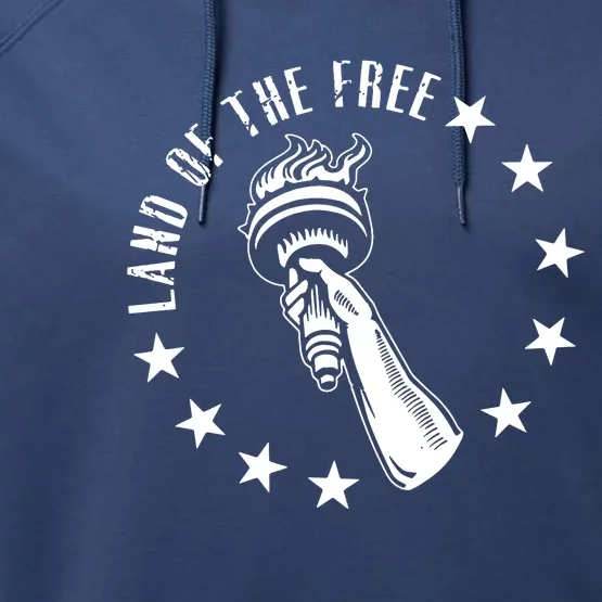 Land Of The Free Performance Fleece Hoodie