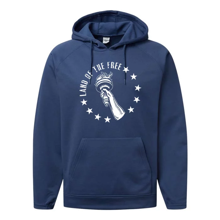 Land Of The Free Performance Fleece Hoodie