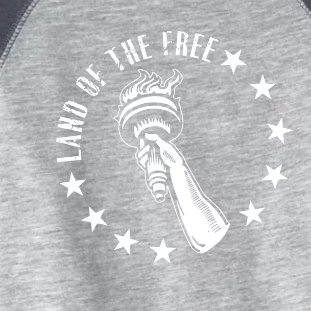 Land Of The Free Toddler Fine Jersey T-Shirt