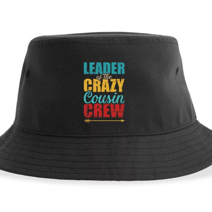 Leader of the crazy cousin crew retro Sustainable Bucket Hat