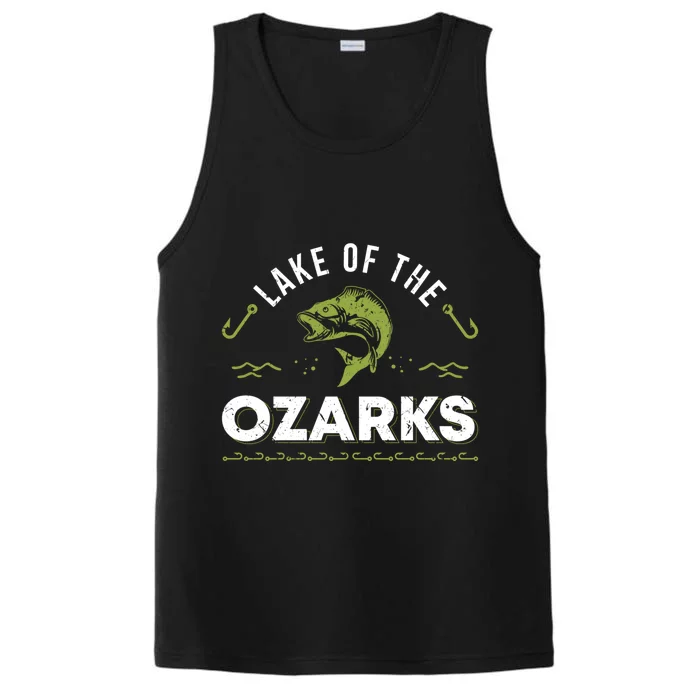 Lake Of The Ozarks Missouri Fishing Family Vacation Souvenir Gift Performance Tank