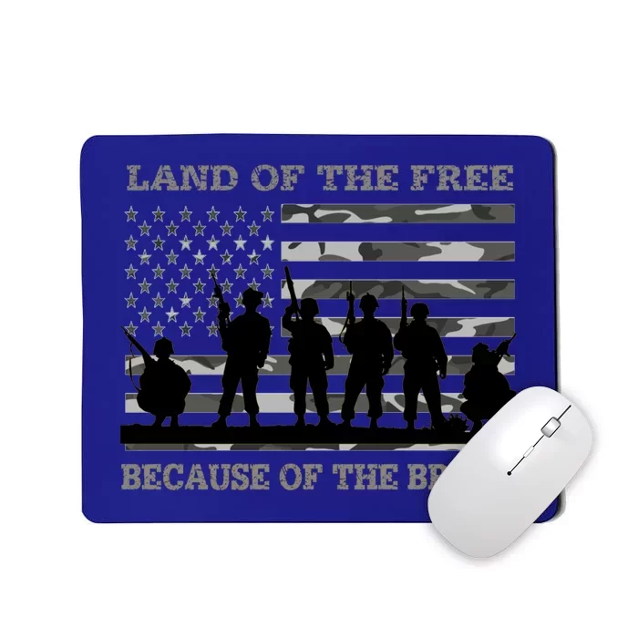 Land Of The Free Because Of The Brave Urban Camo Troops Cool Gift Mousepad