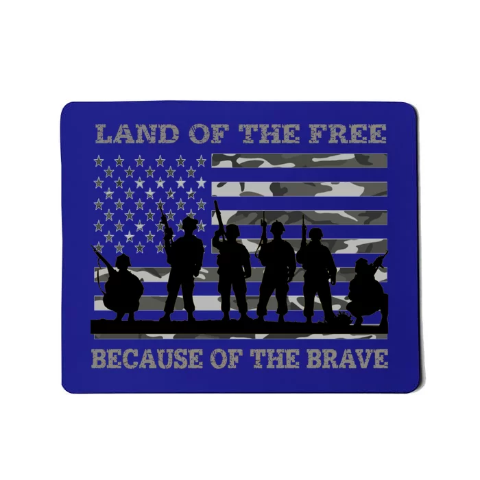 Land Of The Free Because Of The Brave Urban Camo Troops Cool Gift Mousepad