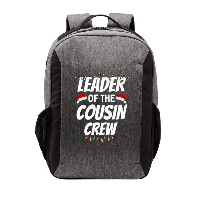 Leader of the Cousin Crew Funny Christmas Matching Pajama Vector Backpack