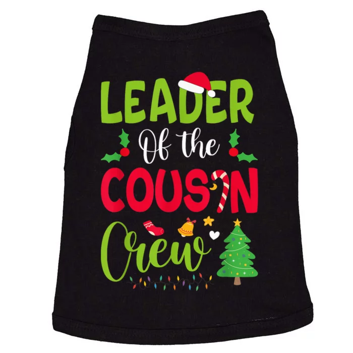 Leader of the Cousin Crew Christmas family Xmas Doggie Tank