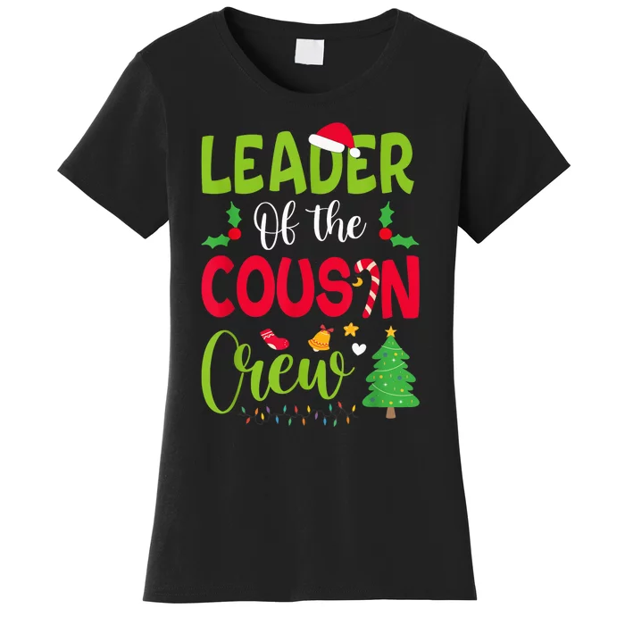 Leader of the Cousin Crew Christmas family Xmas Women's T-Shirt