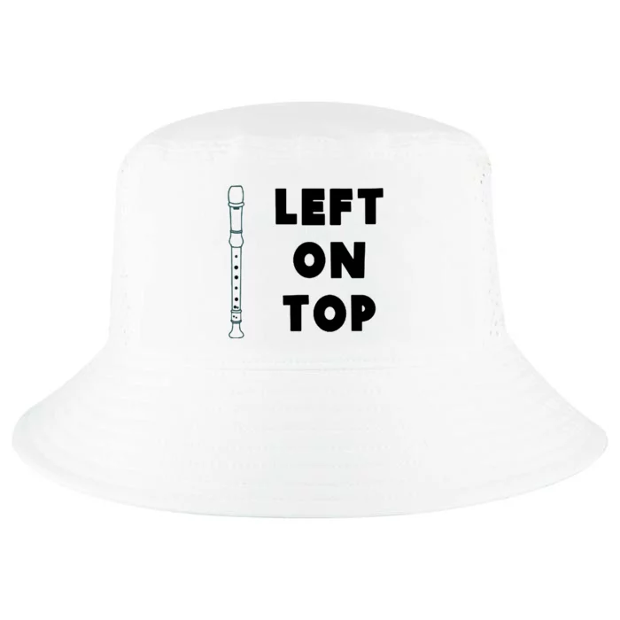 Left On Top Recorder Cool Comfort Performance Bucket Hat