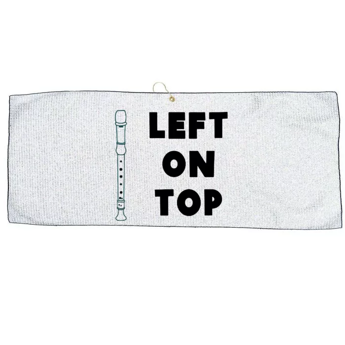 Left On Top Recorder Large Microfiber Waffle Golf Towel