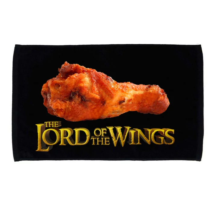 Lord Of The Wings Funny BBQ Chef Cook Chicken Wings Microfiber Hand Towel